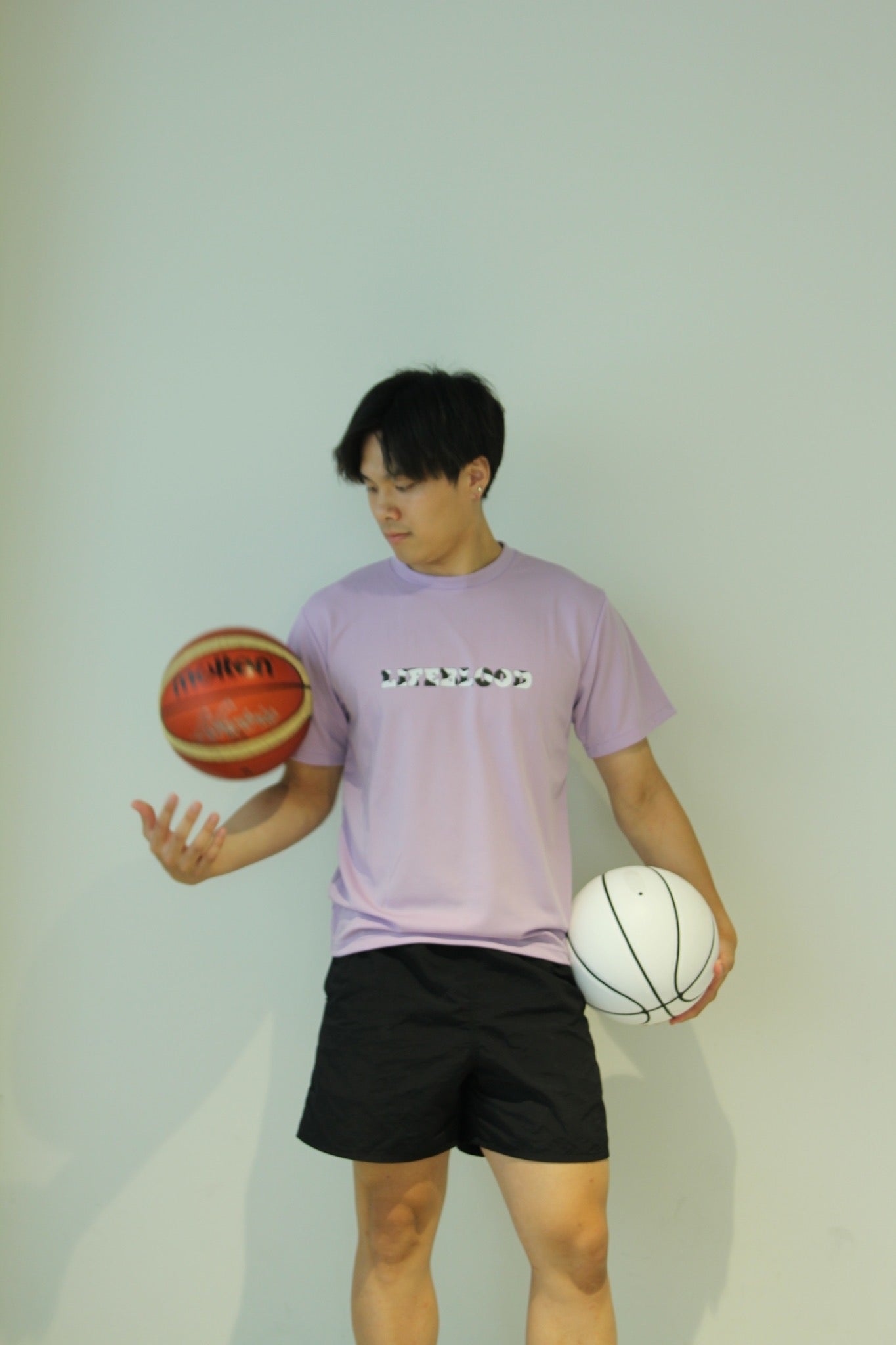 ライトウシガラTシャツ:ライトパープル