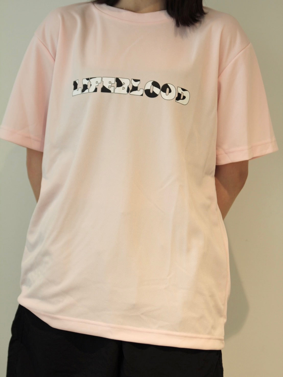 ライトウシガラTシャツ:ライトピンク