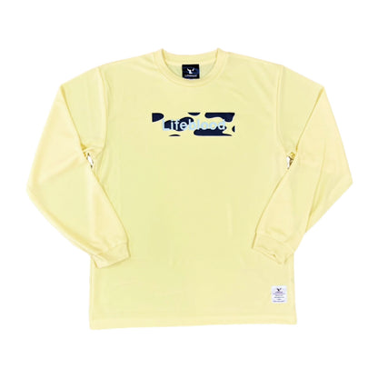 ウシガラ ロングスリーブTシャツ：ライトイエロー