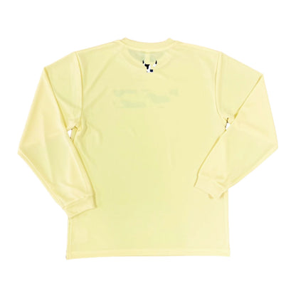 ウシガラ ロングスリーブTシャツ：ライトイエロー