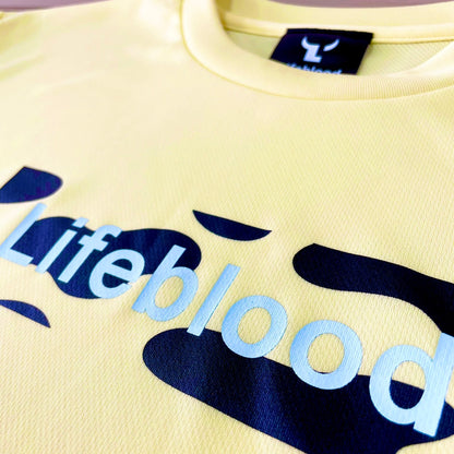 ウシガラ ロングスリーブTシャツ：ライトイエロー
