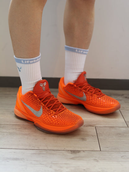 Lifeblood logo socks：ホワイト&ライトブルー
