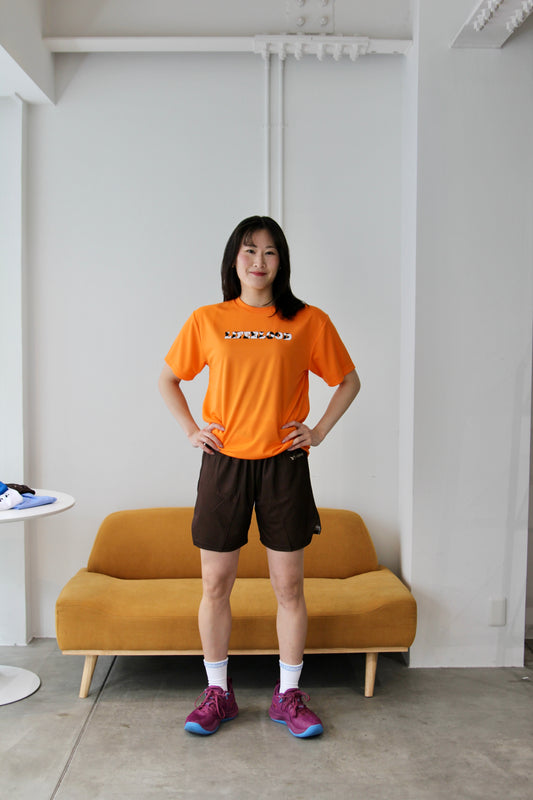 ウシガラTシャツ：オレンジ