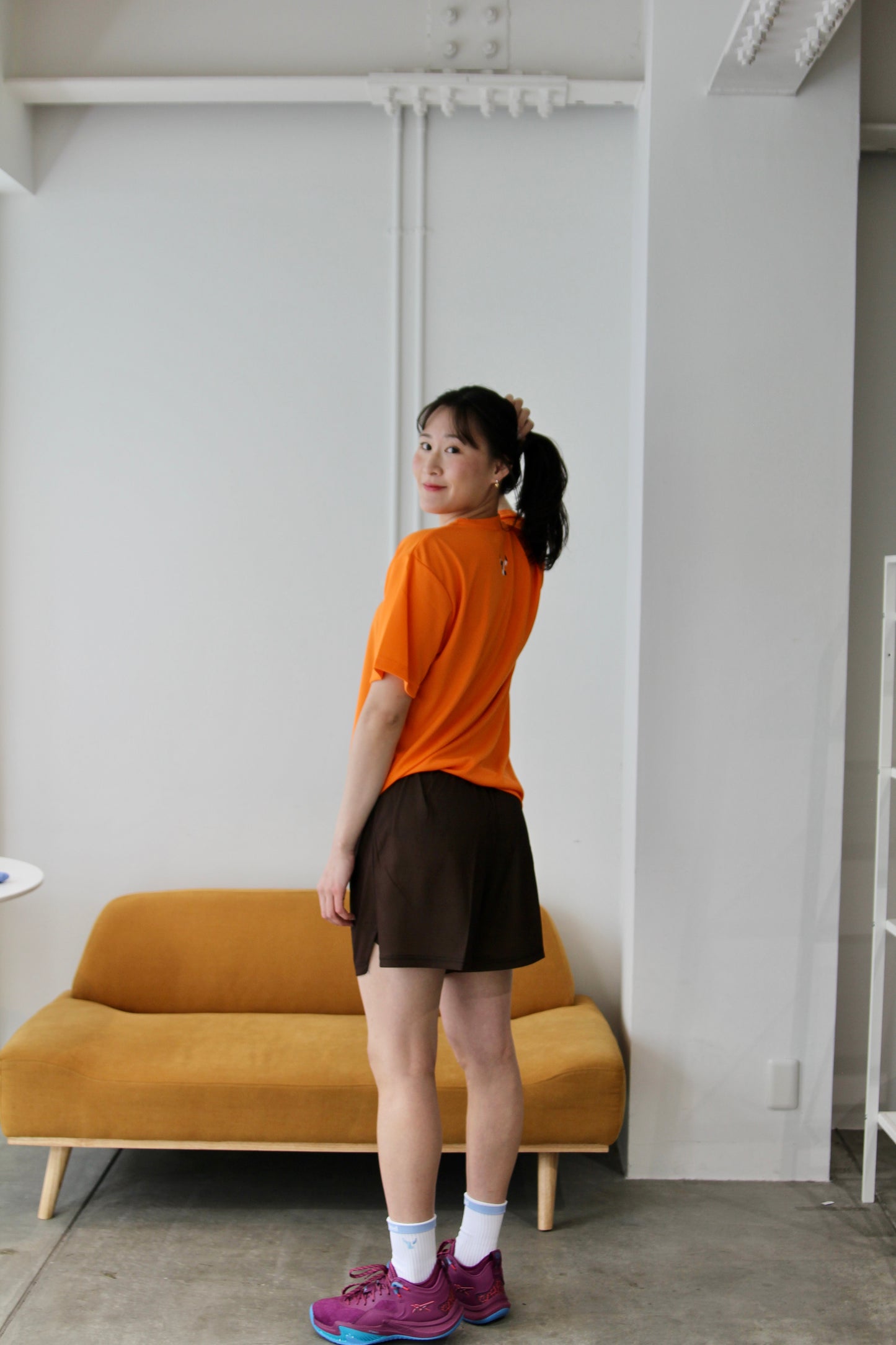 ウシガラTシャツ：オレンジ