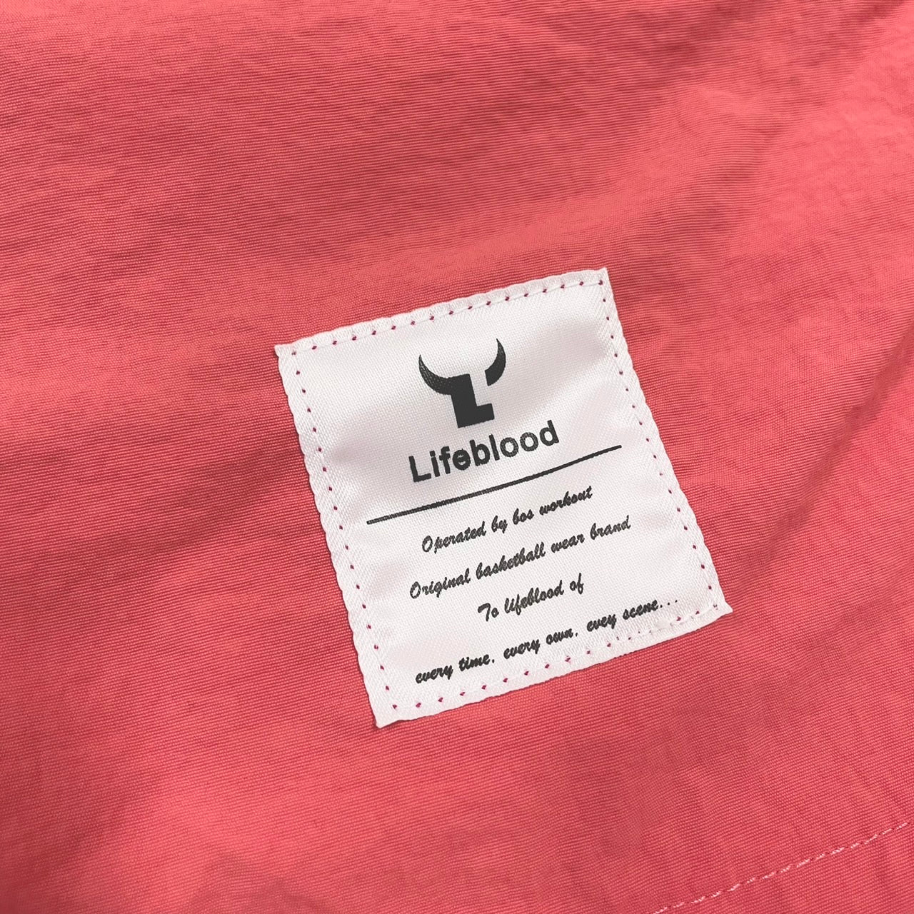 Lifeblood タグパンツ：コーラル